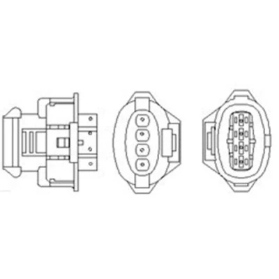 Kuva MAGNETI MARELLI 466016355138 Lambda Anturi Lämmitetty 4 OPEL: Vectra C CC, Sedan