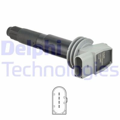 Kuva DELPHI GN11091 12B1 Sytytyspuola 4 napaa 12V