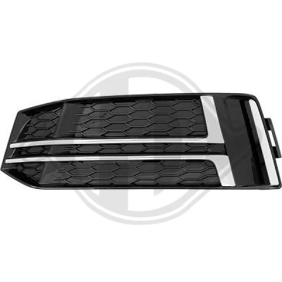 Kuva DIEDERICHS 1020247 Puskurin Ritilä Vasen ajon. sporttipuskureilla AUDI: A4 B9 Sedan, Avant