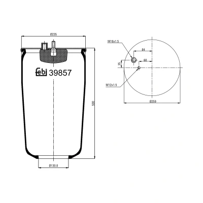 Kuva FEBI BILSTEIN 39857 Metallipalje, ilmajousitus
