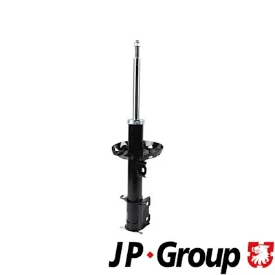 Kuva JP GROUP 1242104280 Iskunvaimentimet Etuakseli, oikea Kaasupaine Kaksiputki Joustintuki Tappi ylhäällä OPEL: Meriva A, Corsa C Hatchback
