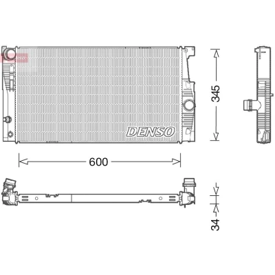 Kuva DENSO DRM05005 Jäähdytin 600 359 34 BMW: 5 Sedan