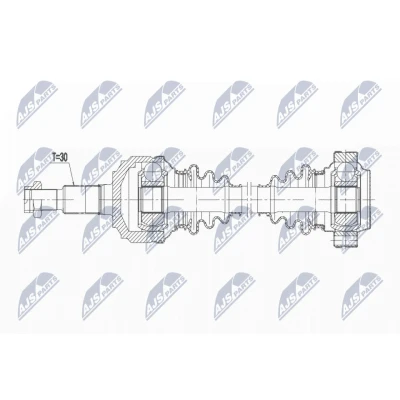Kuva NTY NPW VW 186 Vetoakseli Taka akseli 737