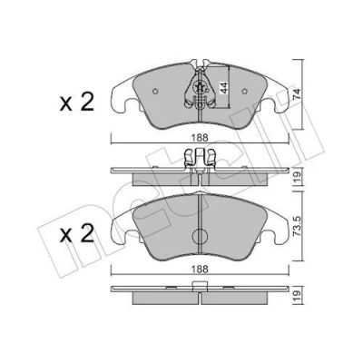 Kuva Jarrupalasarja, levyjarru METELLI 22 0775 0
