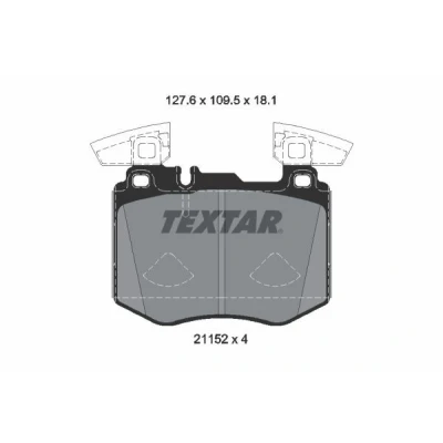 Kuva TEXTAR 2115201 Jarrupalat Kulumisenilmaisemelle Tasauspainoilla MERCEDES BENZ: GLC SUV, Coupe