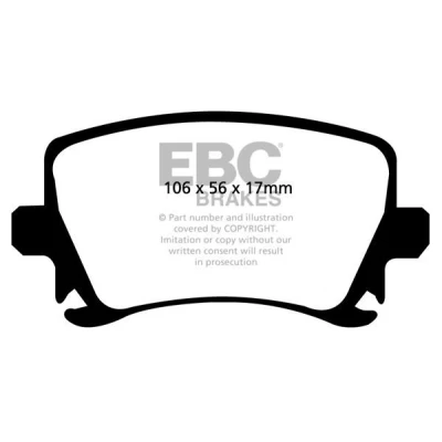 Kuva EBC Brakes DP41518R Jarrupalat Taka akseli AUDI: A6 C6 Avant, A4 B8 B7 VOLKSWAGEN: Passat Variant, B6 Golf 5