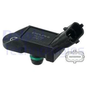Kuva DELPHI PS10168 Tunnistin, Imusarjapaine FIAT: Punto Evo Hatchback, Siena, Grande Hatchback