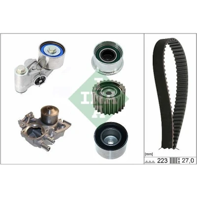 Kuva INA 530 0736 30 Vesipumppu + Jakohihnasarja Vesipumpulla SUBARU: Forester II, Outback III, Legacy 4