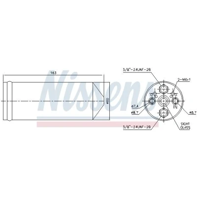 Kuva NISSENS 95523 Ilmastoinnin Kuivain Alumiini NISSAN: Primera Sedan, Hatchback