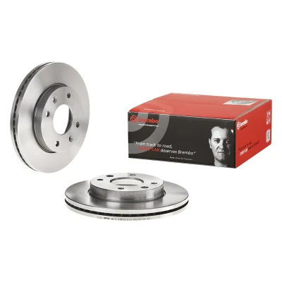 Kuva BREMBO 09.9555.20 Jarrulevyt 257 24 4 tuuletettu sisältä KIA: Cerato Hatchback, Sedan, HYUNDAI: Elantra III Hatchback