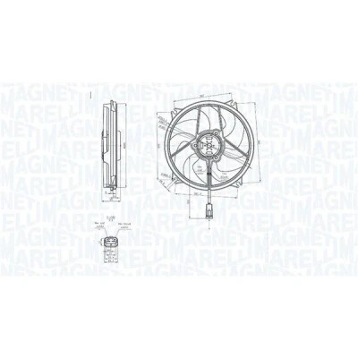 Kuva MAGNETI MARELLI 069422839010 Jäähdyttimen Tuuletin 385 12 246