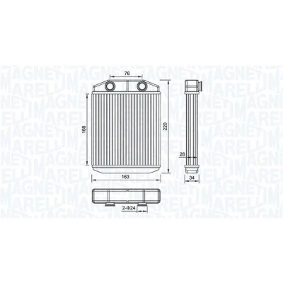 Kuva MAGNETI MARELLI 350218516000 Lämmityslaitteen Kenno