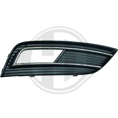 Kuva DIEDERICHS 1019047 Puskurin Ritilä reikä/reiät sumuvaloille Vasen AUDI: A4 B8 Avant, Sedan