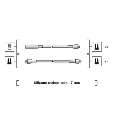 Kuva MAGNETI MARELLI 941318111018 Sytytysjohto RENAULT: 4 Van