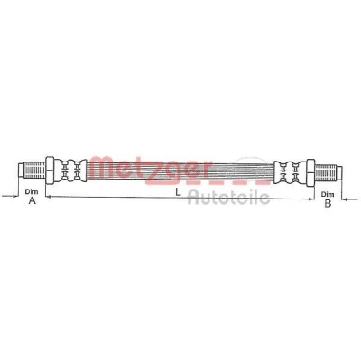 Kuva METZGER 4111706 Jarruletku 318 M3/8 x 24