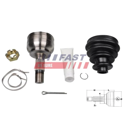 Kuva Nivelsarja, vetoakseli, Pyörän puoli CITROËN C4 I, Coupé, Sedan PEUGEOT 207, 207 CC, Skåp/halvkombi, SW, 307, 307 Break, 30