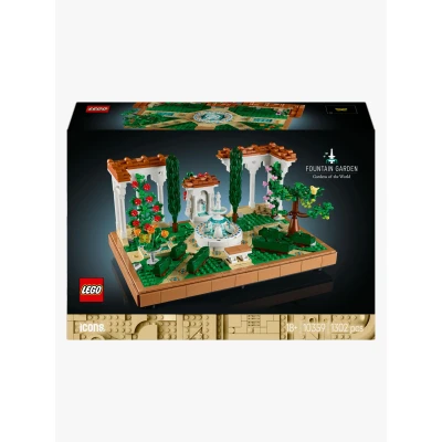 Kuva LEGO Icons 10359 Puutarha ja suihkulähde