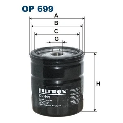 Kuva Öljynsuodatin FILTRON OP699