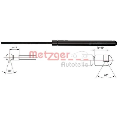 Kuva METZGER 2110485 Takaluukun Kaasujousi 585 537 FORD: MONDEO 4 Turnier