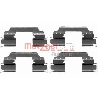 Kuva METZGER 109 1649 Tarvikesarja, Jarrupala MERCEDES BENZ: C sarja T modell, Sedan, A sarja, KIA: Venga