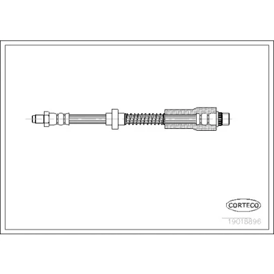 Kuva Jarruletku, Etuakseli, Edessä Peugeot 306, 306 break, cabriolet, halvkombi, 307 break OE 480663, 9613635680
