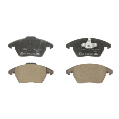 Kuva ATE Ceramic 13.0470 7202.2 Jarrupalat Ei kulumisenilmaisimelle, Ilman kulumisenilmaisinta PEUGEOT: 308 I SW, Hatchback, 3008