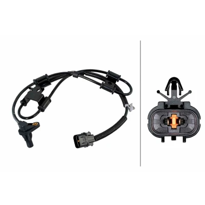 Kuva HELLA 6PU 358 252 361 ABS anturi Etuakseli johdon kiinnikkeet Hall 2 napaa 1060mm