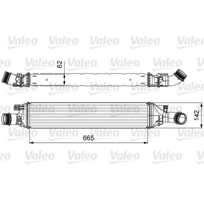 Kuva VALEO 818643 Välijäähdytin ilman EGR venttiiliä