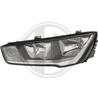 Kuva DIEDERICHS 1080181 Ajovaloumpio Vasen H7, H15 Valokorkeussäätimen moottorilla