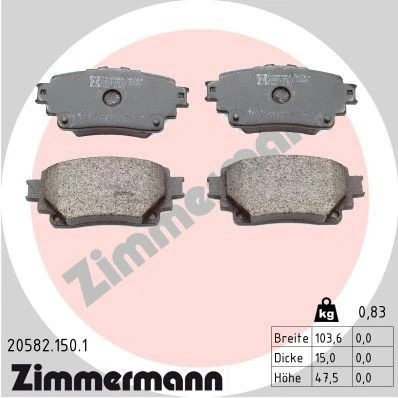 Kuva Jarrupalasarja, levyjarru, Taka akseli LEXUS NX II, UX, SUZUKI ACROSS, TOYOTA bZ4X, HIGHLANDER, RAV 4 V, VAN V OE 04466 02430, 30360,