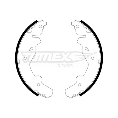 Kuva TOMEX brakes TX 23 19 Jarrukengät Taka akseli 250 57