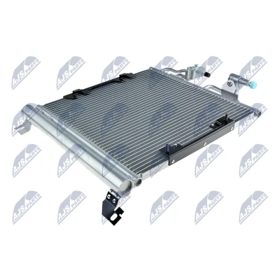 Kuva NTY CCS PL 020 Ilmastoinnin Lauhdutin Vedenerottimella Alumiini 408mm OPEL: Astra H Caravan, GTC, Zafira B