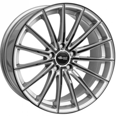 Kuva Brock B36 Crystal Silver Black 8.5x19 5/114.3 ET44 B72.6