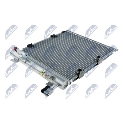 Kuva NTY CCS PL 008 Ilmastoinnin Lauhdutin Vedenerottimella Alumiini OPEL: Astra G CC, Coupe, Caravan