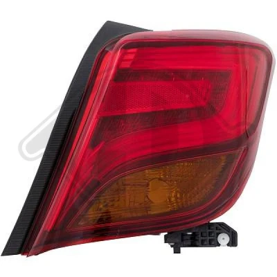 Kuva DIEDERICHS 6607192 Takavalot Oikea LED TOYOTA: Yaris III Hatchback