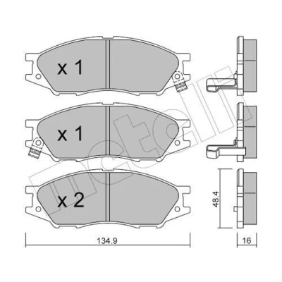 Kuva Jarrupalasarja, levyjarru METELLI 22 0810 0