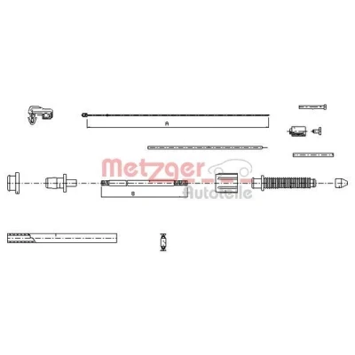 Kuva METZGER 10.0382 Kaasuvaijeri COFLE