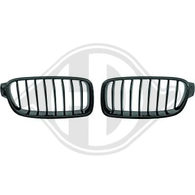 Kuva DIEDERICHS HD Tuning 1217340 Etusäleikkö Kiiltävä, Musta, Matta BMW: 3 Sedan