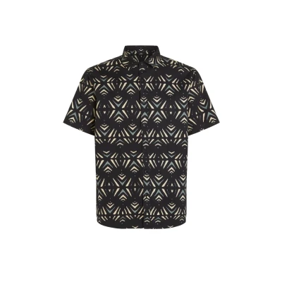 Kuva O&#039;Neill Shortsleeve Vapaaajan kauluspaita, Koko: Medium, Black fade ikat