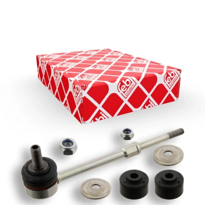 Kuva febi BILSTEIN 30830 Koiranluu Taka akseli, vasen, oikea 180 M10 x 1,5, M8 1,25 Plus aluslaatat, laakerilla, mutterilla