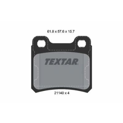 Kuva TEXTAR 2114001 Jarrupalat Ei kulumisenilmaisimelle OPEL: Vectra A Sedan, Calibra A, Astra F Caravan, SAAB: 900 II Hatchback, Cabriolet