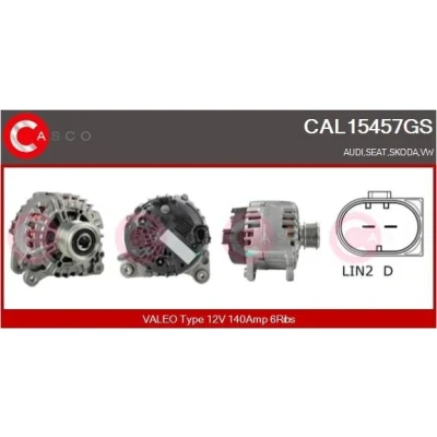 Kuva CASCO CAL10243AS Laturi 12V 90A VOLKSWAGEN: Transporter 5, Golf 4, 4 Variant, SKODA: Fabia 1 Combi, Roomster, I Sedan, AUDI: A3 Hatchback