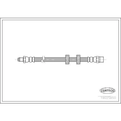 Kuva CORTECO 19025850 Jarruletku Etuakseli 335 VOLVO: S70, S90, 850 Farmari
