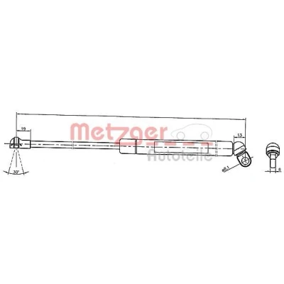 Kuva METZGER 2110376 Takaluukun Kaasujousi 540 347 BMW: 5 Sedan