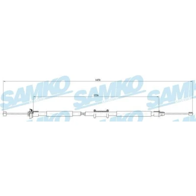 Kuva Vaijeri, käsijarru, Takana, Oikea, Vasen FIAT GRANDE PUNTO, PUNTO Skåp/halvkombi OE 46752977