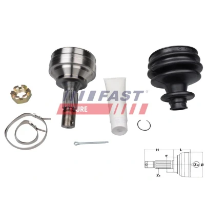 Kuva Nivelsarja, vetoakseli, Etuakseli, Pyörän puoli CITROËN, PEUGEOT OE 3272.1X, 3272.1X^, 3272.8W