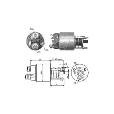 Kuva Magneettikytkin, käynnistin OPEL, VAUXHALL OE