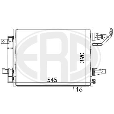 Kuva Kondensaattori, ilmastointilaite MITSUBISHI COLT VI, CZC Cabriolet SMART FORFOUR OE 454 830 00 70, A MR568975