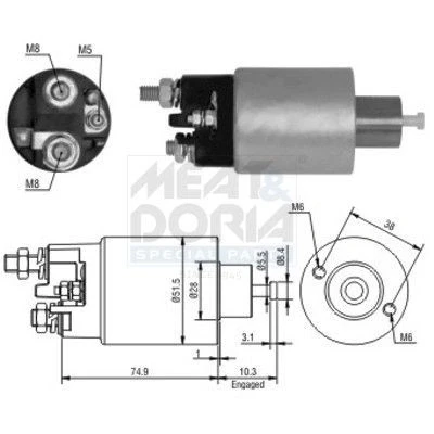 Kuva Magneettikytkin, startti MEAT &amp; DORIA 46099
