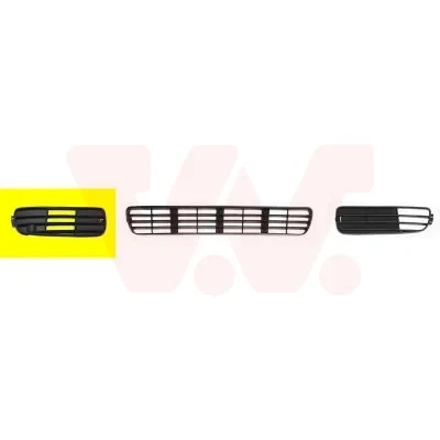 Kuva VAN WEZEL 0322592 Puskurin Ritilä Eteen, oikea AUDI: 80 B4 Sedan, Avant